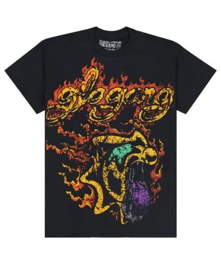 Flaming Glo Tongue Tee (Black)