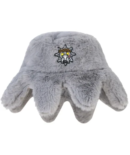 Furry Glo Sun Bucket Hat (Grey)