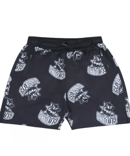 Glo Sun Pattern Shorts (Black)