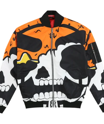 Melted Sun Bomber Jacket (Orange)