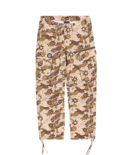 Glo Gang Side Zip Tapered Pant (Tan Camo)