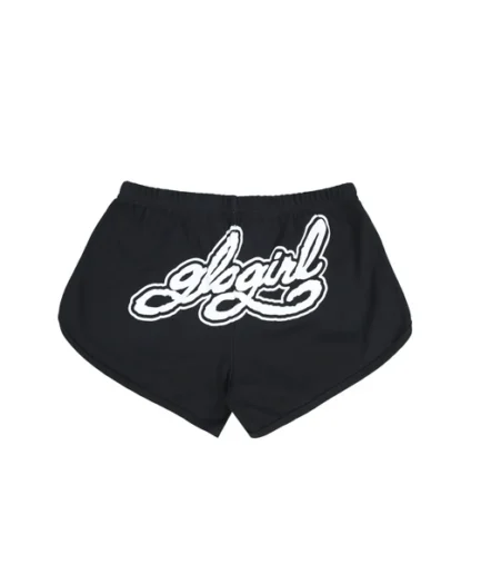 Glo Girl Flag Shorts (Black)